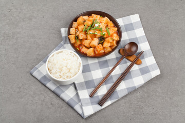 깍두기, 무, 김치, 무김치, 채소, 야채, 채식, 양념, 한국음식, 한국문화