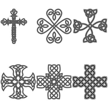 Set Celtic cross pattern