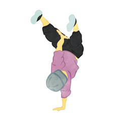 Breakdance Jordan Pose Boy 01