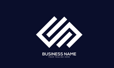 Alphabet BP or PB line bar vector logo template