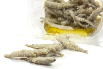 marinated fish served