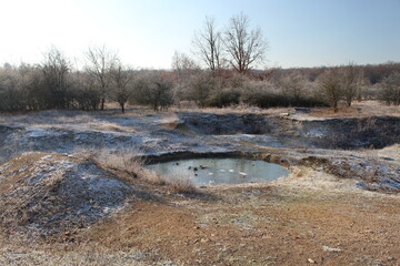 Kleinen Teiche im Winter