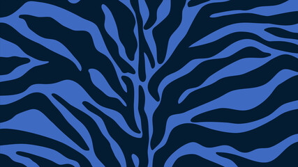 Stripes pattern navy blue tiger or zebra skin. animal texture vector concept. abstract illustration. © Chan