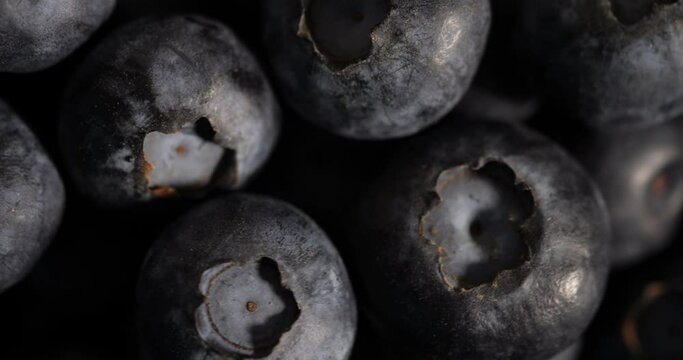 Texture Healthy Food Berries Close-up. Blueberry Antioxidant Organic Food, Healthy Eating and Nutrition. Vegan Vegetarian Healthy Eating. Fresh Blueberry Background. Macro Texture Blueberry Berries.