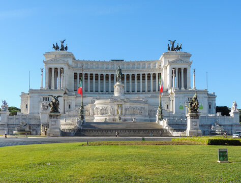 View of Altare della Patria, also known as Il Vittoriano - Rome, Italy