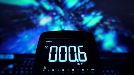 Multimeter measurement full of science and technology
