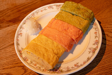 カラフル厚焼き玉子