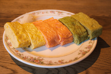 カラフル厚焼き玉子