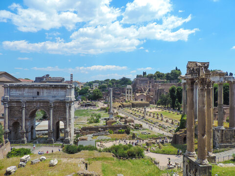 View of Foro Romano - Rome, Italy