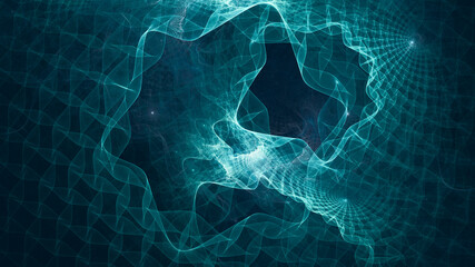 Beautiful abstract background for art projects, cards, business, posters. 3D illustration, computer-generated fractal