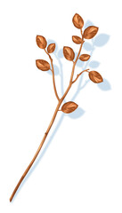 Vector gold twig