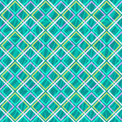 Diagonal Squares Plaid Pattern Abstract Zebra Stripes Seamless Design Trendy Fashion Colors Perfect for Allover Print Textile Concept