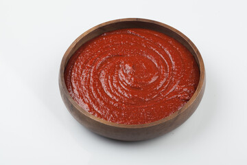 Red pepper paste, red pepper paste, seasoning, sauce, liquid red, Asian food, Asian culture, food, meal, food, food, ingredients, ingredients, food ingredients, close-up, sour, sweet, spicy, cooking,