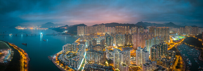 Aerial view of Hong Kong City - Tseung Kwan O