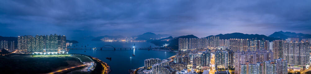Fototapeta na wymiar Aerial view of Hong Kong City - Tseung Kwan O