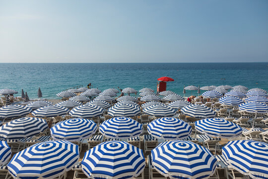 Nice Beach and Marina Photo, Mediterranean Sea Villefranche-sur-Mer, France