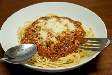 ミートソーススパゲティ