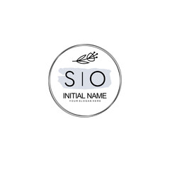 SO Hand drawn wedding monogram logo