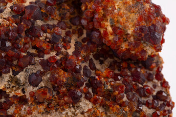 garnet mineral specimen stone rock geology gem crystal