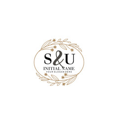 SU Beautiful elegant logos or wedding monograms collection