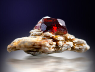 garnet mineral specimen stone rock geology gem crystal