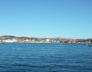 very nice view of harbour in la spezia