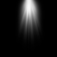 white beam of light on black background