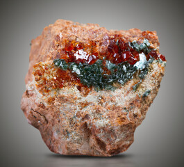 garnet mineral specimen stone rock geology gem crystal