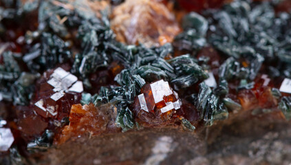 garnet mineral specimen stone rock geology gem crystal