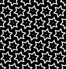 Obraz premium Abstract seamless geometric stars pattern.