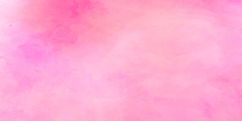 Light pink abstract watercolor background with paper texture. abstract watercolor painting. Pink watercolor ombre leaks and splashes texture on white watercolor paper background.