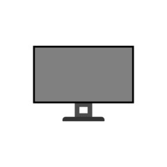 The icon of a modern computer monitor on a white background.
