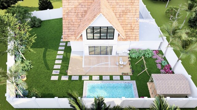 I will Do landscape design, backyard design, pool design, gardening