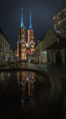 Cathedral of St. John the Baptist in the historic part of Wrocław, 