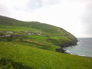 Fototapeta na wymiar view from the hill ireland 