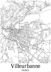 White Map Villeurbanne France