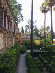Fototapeta na wymiar Real Alcazar garden Seville Spain