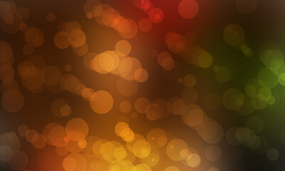 abstract background with bokeh defocused lights and shadow cityscape, vintage or retro color glow walpaper effect tone