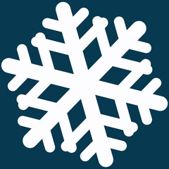 Obraz premium snowflake on blue background
