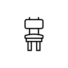 Chair line icon design vector template