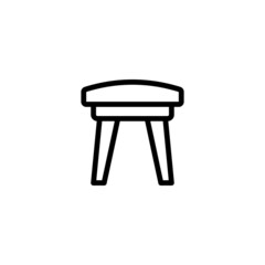 Chair line icon design vector template