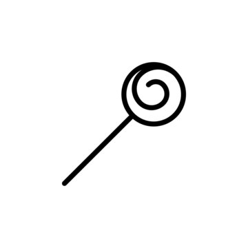 Lollipop candy line icon design vector template