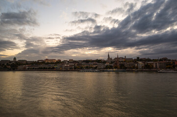 Naklejka premium View of the historical center of Budapest