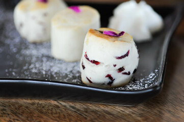 scone , cranberry scone or scone with whipped cream