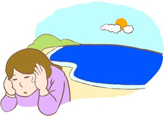 PTSD　津波のトラウマで海を直視できない女性