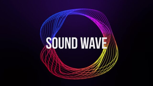 Sound Wave Line Effects in Multi Color