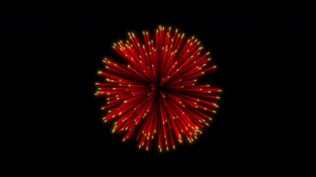 isolated single fireworks transparent alpha matte