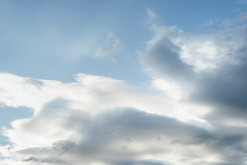 Beautiful clouds  background. Nature weather