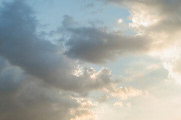 Obraz premium Beautiful clouds background. Nature weather