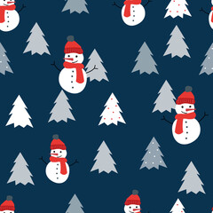 Winter and snowmen wallpaper,lock screen,background on blue